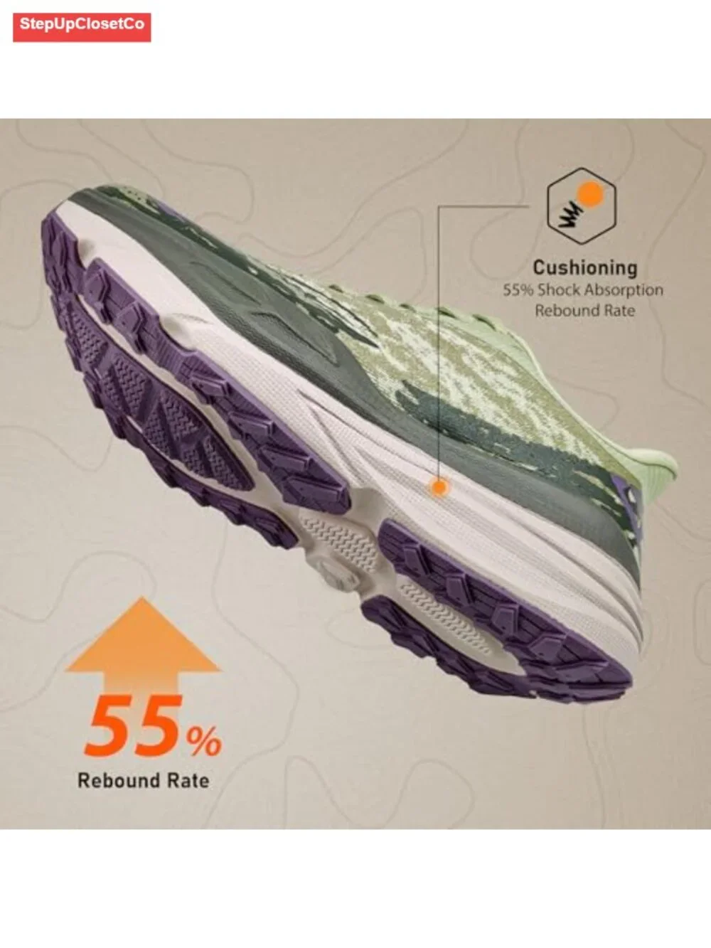 Women's Hiking Shoes Lightweight Breathable Mesh Lace-Up Trail Running Sneakers